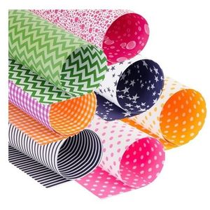 CARTULINA ENTRETENIDA DISEÑOS RAYAS-LUNARES X UNID