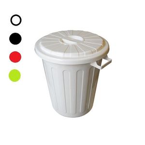CESTO PLASTICO REDONDO 40LTS + TAPA PLANA X UNID