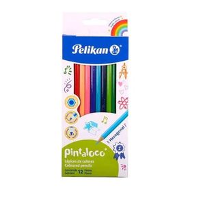 LAPIZ "PELIKAN" COLOR LARGO HEXA X 12 COLORES X UNIDAD