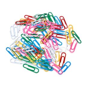 CLIPS METALICOS FORRADO "UO" N° 3 28MM COLOR X CAJA 100