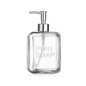 DISPENSER DE JABON DE VIDRIO LETRAS 20CM X UN