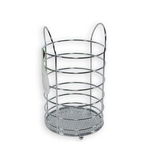 ESCURRIDOR PORTA CUBIERTOS CILINDRICO 11X18CM METALICO X UNID
