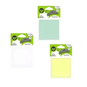 NOTAS ADHESIVAS "PIZZINI" TRANSLUCIDAS 50HJS X UNID