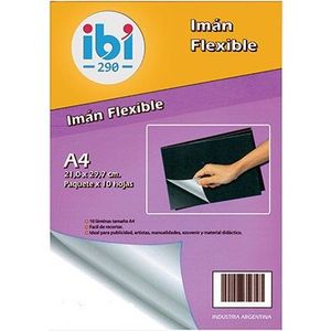 IMAN FLEXIBLE EN PLANCHA A4 X UNIDAD