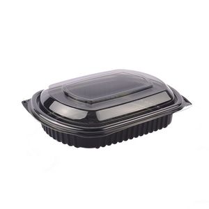 BANDEJAS SUSHI "COTNYL" PP NEGRA C/ TAPA PET PE475 X 50 UNIDADES