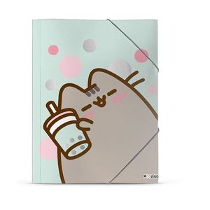 CARPETAS OFICIO 3 SOLAPAS PUSHEEN X UNIDAD