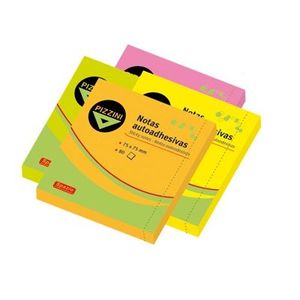 NOTAS ADHESIVAS "PIZZINI" 75X75 FLUO 80HJS X UNID