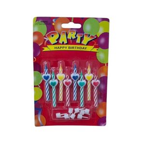VELAS CORAZON SURTIDA X 8 UNI
