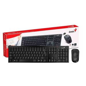 TECLADO Y MOUSE INALAMBRICO "GENIUS" SLIMSTAR 8000SE NEGRO COMBO