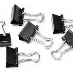 BROCHES APRIETAPAPELES "OMEGA" 15 MM X CAJA 12 UNIDADES