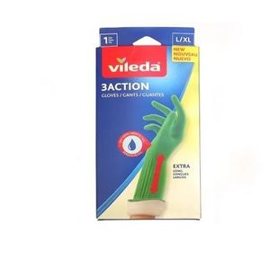GUANTES "VILEDA" 3ACTION TALLE L-XL X UNIDAD