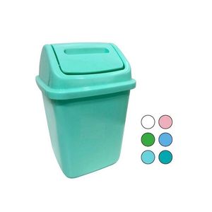 CESTO PLASTICO CUAD 6LTS VAIVEN X UNIDAD