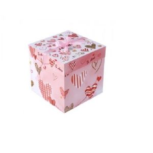 CAJA DE REGALO CON CINTA AMOR X UNI