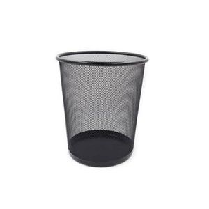 CESTO PAPELERO "IBI" METALICO NEGRO X UNIDAD