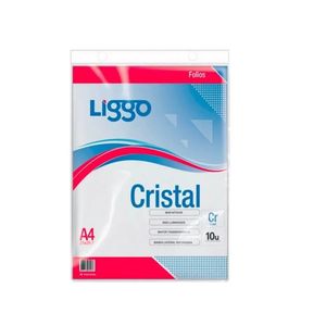 FOLIOS "LIGGO" A4 X 10 UNIDADES