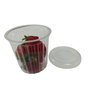 POTES PP ACANALADO DIXIE 390CC C/ TAPA X PAQ 25 UNIDADES