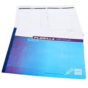 TALONARIO PLANILLA CAJA 40HJS 21X29,7 COD 179 X UNIDAD