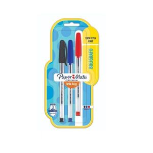 BOLIGRAFOS PAPER MATE KM INKJOY 1.0 BLISTER X 3 UN