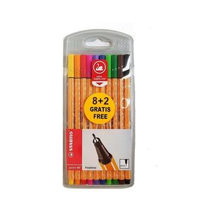 MICROFIBRAS "STABILO" POINT 88 ESTUCHE X 10
