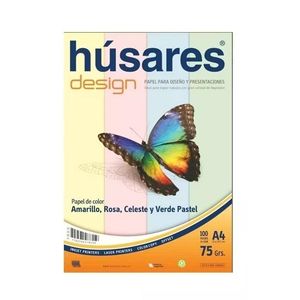 RESMA HUSARES COLOR PASTEL A4 COMB X 100 75GR -25HJS X COLOR- 7855