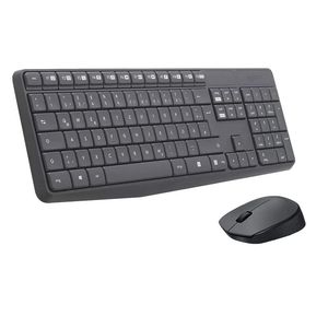TECLADO Y MOUSE INALAMBRICO "LOGITECH" MK-235 GRIS USB