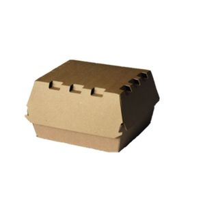 ESTUCHE BIO HAMBURGUESA GRANDE MARRON X UNIDAD