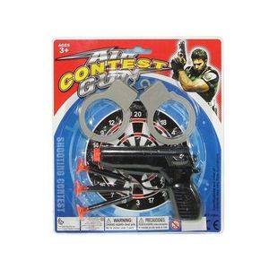 SET POLICIA X 3PZS PISTOLA LANZA DARDOS X UNID