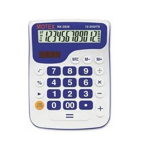 CALCULADORA MOTEX ESCRITORIO 2828-12DIG. X UNIDAD