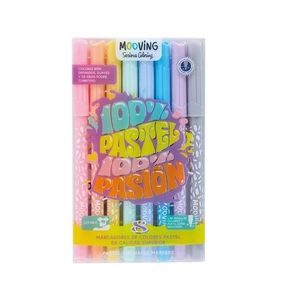 MARCADORES MOOVING COLORING PASTEL X 8
