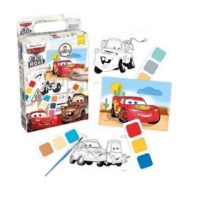 SET PINTANDO C/ ACUARELA CARS X UNIDAD