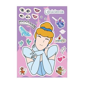 STICKERS MAKE A FACE PC CENICIENTA X UNID