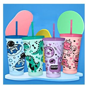 VASO PLASTICO C/ TAPA Y SORBETE INFANTIL X UNI