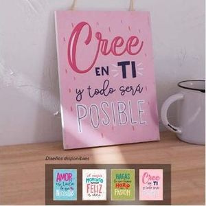 PLACA COLGANTE 15 X 20 SISAL X UNIDAD