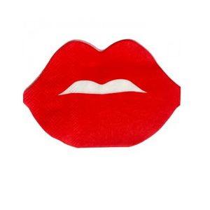 SERVILLETA DE PAPEL FORMA BESO X 12 UNIDADES