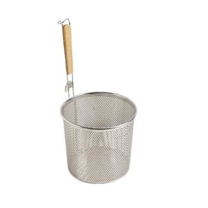 COLADOR ACERO MANGO MADERA 37X20CM X UNI