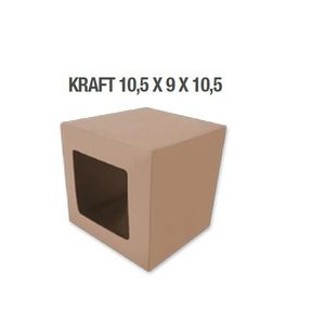 CAJITAS SOUVENIR C/ VISOR 10 X 9,5 X 10 KRAFT X UNIDAD