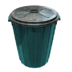 CESTO PLASTICO REDONDO 70LTS + TAPA PLANA X UNIDAD
