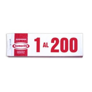 TALONARIO GUARDAROPA 1-200 X UNIDAD
