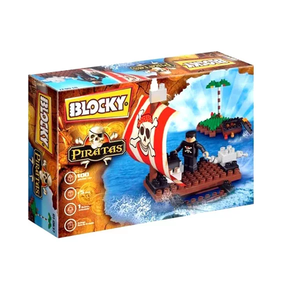 BLOCKY BALSA PIRATA 100PZS X UNIDAD