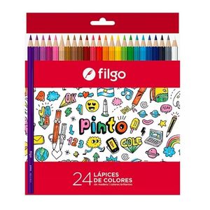 LAPIZ "FILGO" COLOR LARGO X 24 UNIDADES
