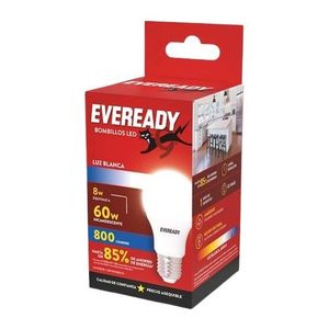 LAMPARA LED EVEREADY EV8A800B-A 8W LUZ BLANCA