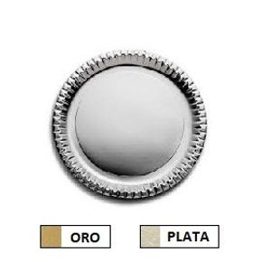 PLATOS CARTON REDONDO N° 3,5 -24CM.- X UN