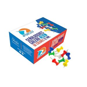 CHINCHES "EZCO" CABEZA PLASTICA 22MM X 50 UNIDADES