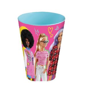 VASO PLASTICO 430ML BARBIE EASY GRANDE X UNI
