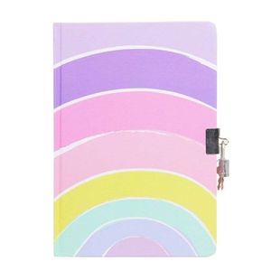 DIARIO INTIMO ARCOIRIS CON CANDADO 21X15 X UNI