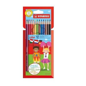 LAPIZ "STABILO" COLOR LARGO X 12 UNIDADES