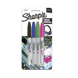 MARCADORES SHARPIE KIT NEON BLISTER X 4
