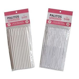 PALITOS PLASTICOS CHUPETINES 13CM PAQ X 24