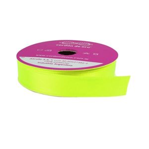 CINTA RASO DOBLE FAZ AMARILLO FLUO 15MM X 10MTS X UN