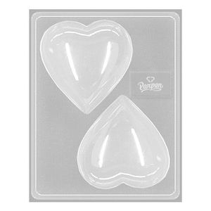 MOLDE PLACA 283, CORAZONES GRANDES X2 X UNID